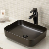 Lavabo de baño de porcelana vítrea con encimera