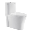 Inodoro con sifón de doble descarga American Best Flushing, 1 pieza para baño