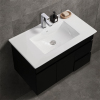 Mueble de baño de color blanco, lavabo de sobremesa, lavabo de tocador