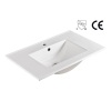 Lavabo de baño rectangular de 18" de ancho