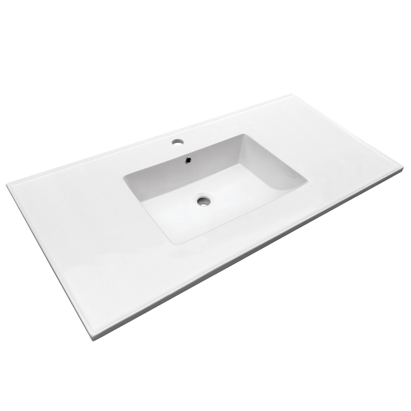 Mueble de baño de color blanco, lavabo de sobremesa, lavabo de tocador