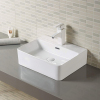 Lavabo de porcelana rectangular