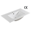 Lavabo de baño rectangular de 18" de ancho