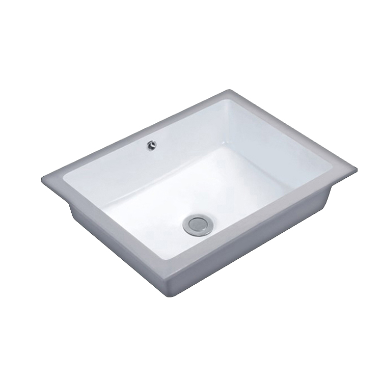 Lavabo de baño de porcelana vítrea CUPC con lavabo ancho