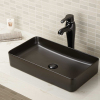 Lavabo de baño de tipo vasija rectangular