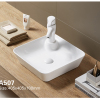 Lavabos de cerámica de diseño moderno Lavabo de encimera Lavabo de cerámica para baño