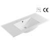 Lavabo de baño rectangular de 18" de ancho