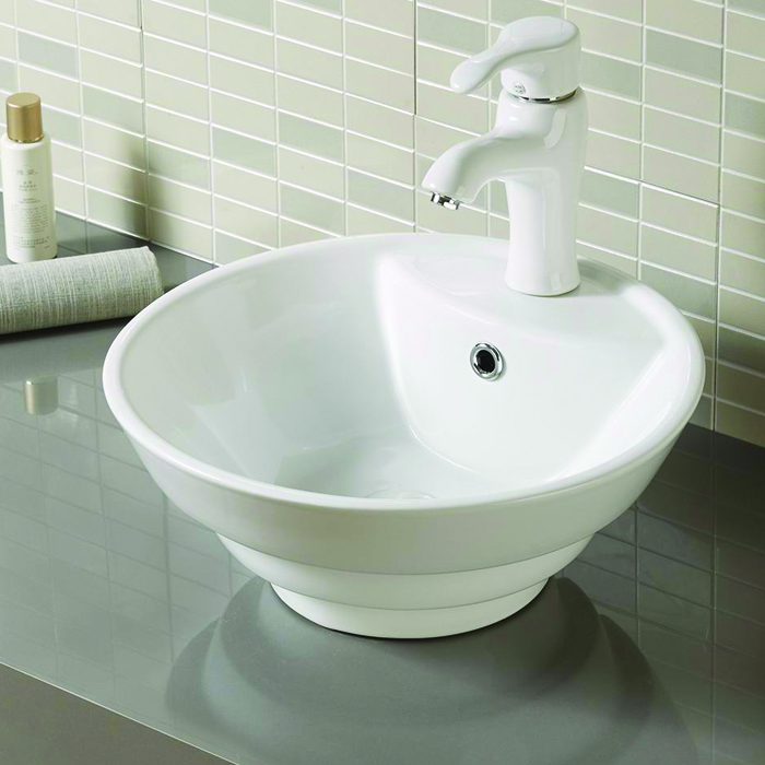 Lavabo de baño de porcelana blanca, pequeño lavabo artístico para lavarse las manos