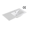 Lavabo de baño rectangular de 18" de ancho