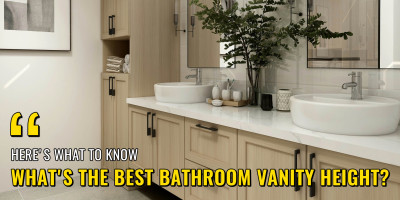 ¿Cuál es la mejor altura del tocador del baño?