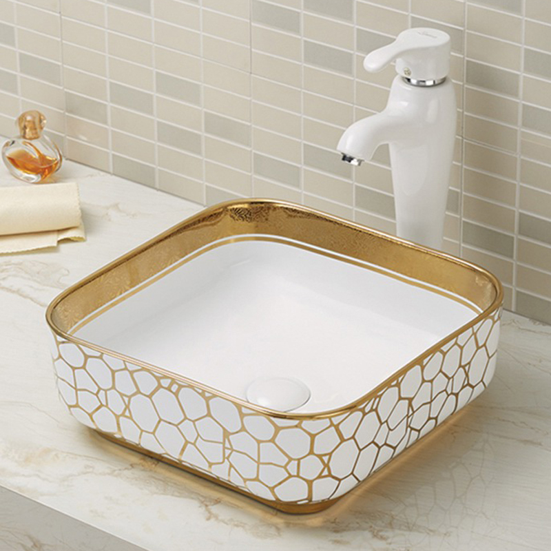 Lavabo de pedestal de porcelana vitrificada de tamaño pequeño