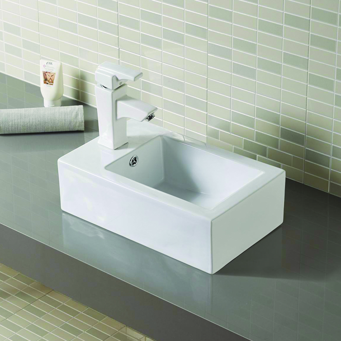 lavabo rectangular pequeño para baño suspendido