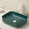 Lavabo de baño de porcelana vítrea con encimera