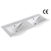 Lavabo de baño rectangular de 18" de ancho