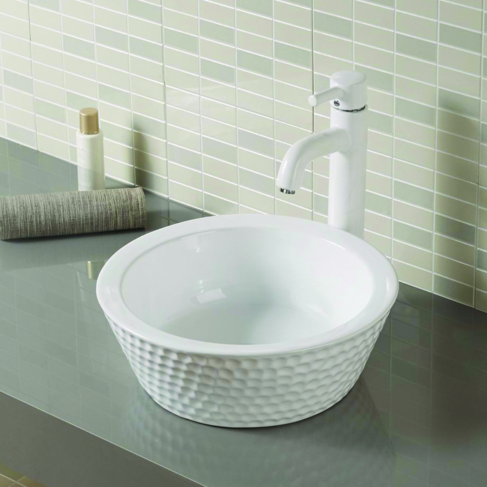 Lavabo de baño de precio competitivo, lavabo de medio cuerpo