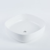 Lavabo de baño de una sola pieza de porcelana resistente y lavabo de encimera