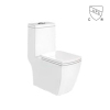 Inodoro de una pieza sifónico para baño, inodoro con trampa en S de 300 mm, inodoro con taza