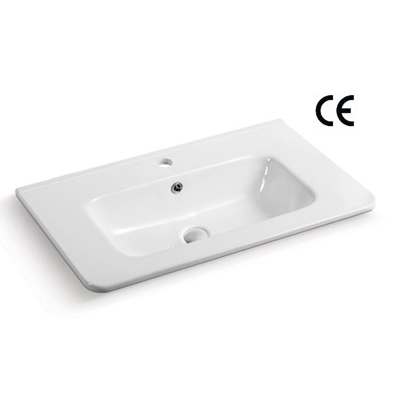 Lavabos de baño modernos rectangulares con cuentas circulares