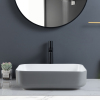 Lavabo de cerámica gris para baño