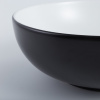 Lavabo de cerámica de porcelana de color negro, aspecto elegante y con estilo