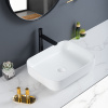 Lavabo de cerámica para baño sobre encimera de porcelana Diseños de lavabos para lavarse las manos