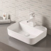 Lavabo bajo encimera de forma rectangular