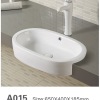 Lavabo de baño montado sobre encimera Lavabo artístico para baño