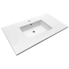 Lavabo de baño rectangular de diseño de alta gama, lavabo de baño de forma cuadrada, lavabo de baño de lujo con tocador