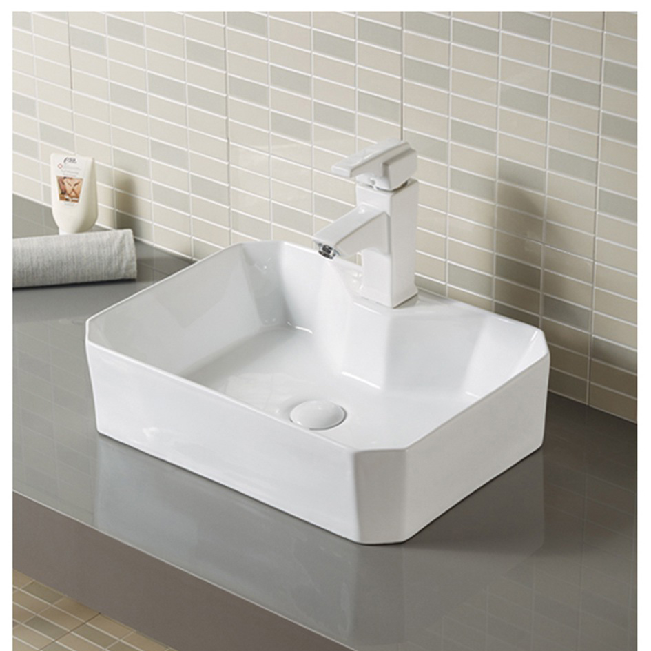 Chamfered Rectangle Lavatory Corner Lavatory Sink