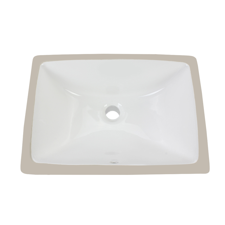 Ceramic Rectangular Undermount Lavatory Sink