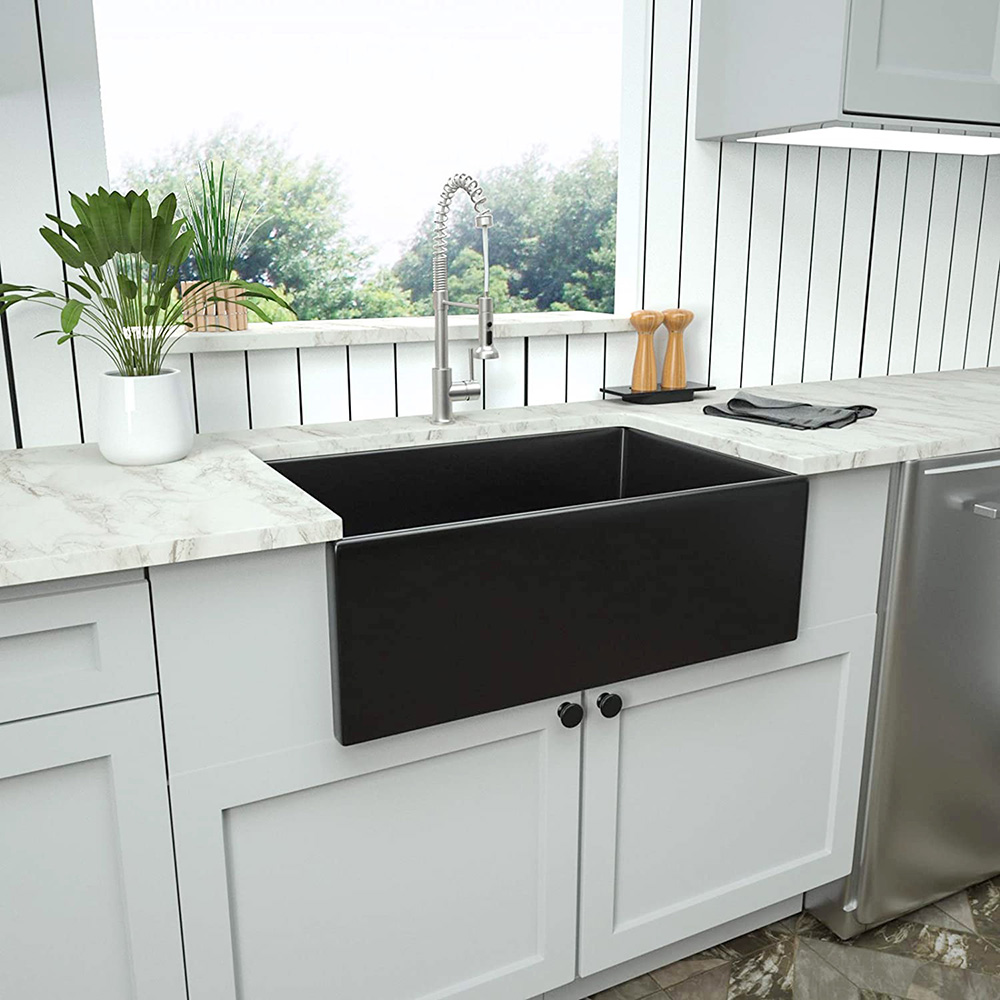 porcelain apron front kitchen sink