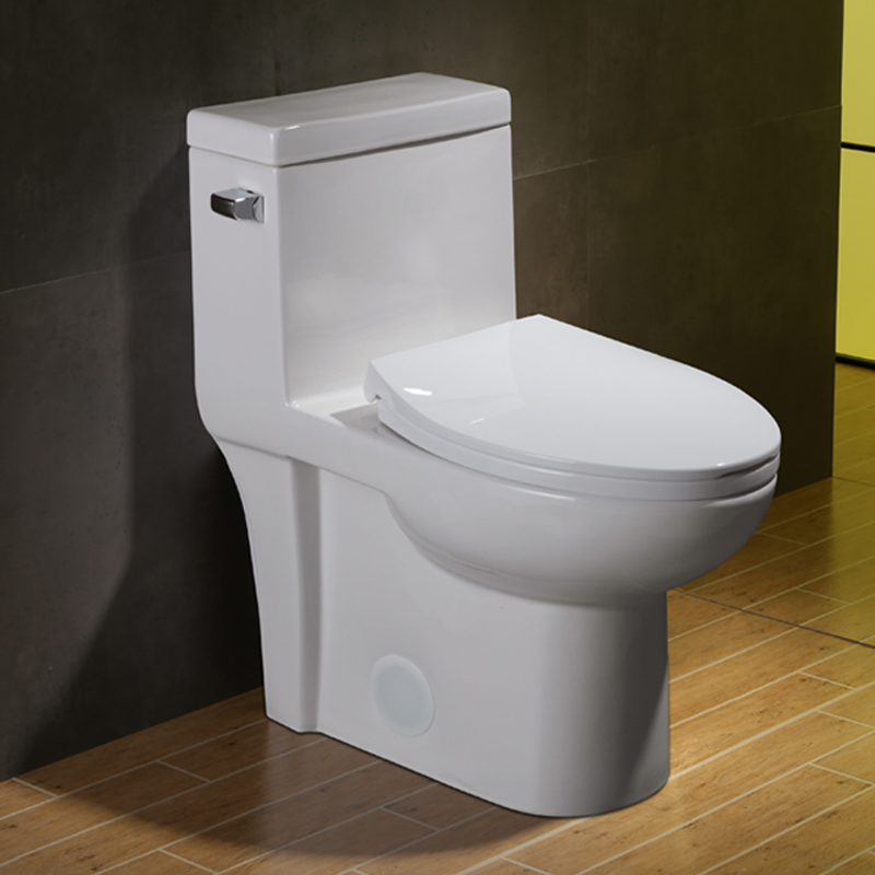 Contemporary Siphonic One Piece Comfort Height Elongated Toilet For Hotel Bathroom