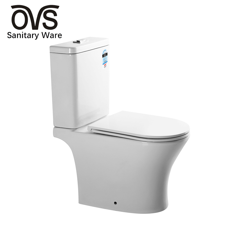 Hot Sell Wc Bathroom Matt White Cheap Two Piece Toilet Bowl Ceramic Water Closet